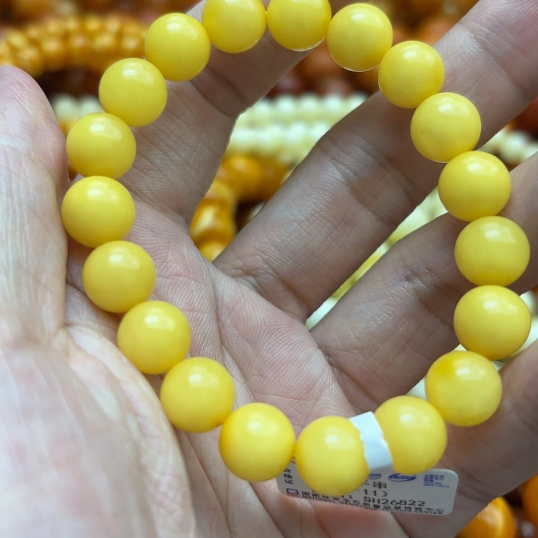 琥珀手链未镶嵌蜜蜡