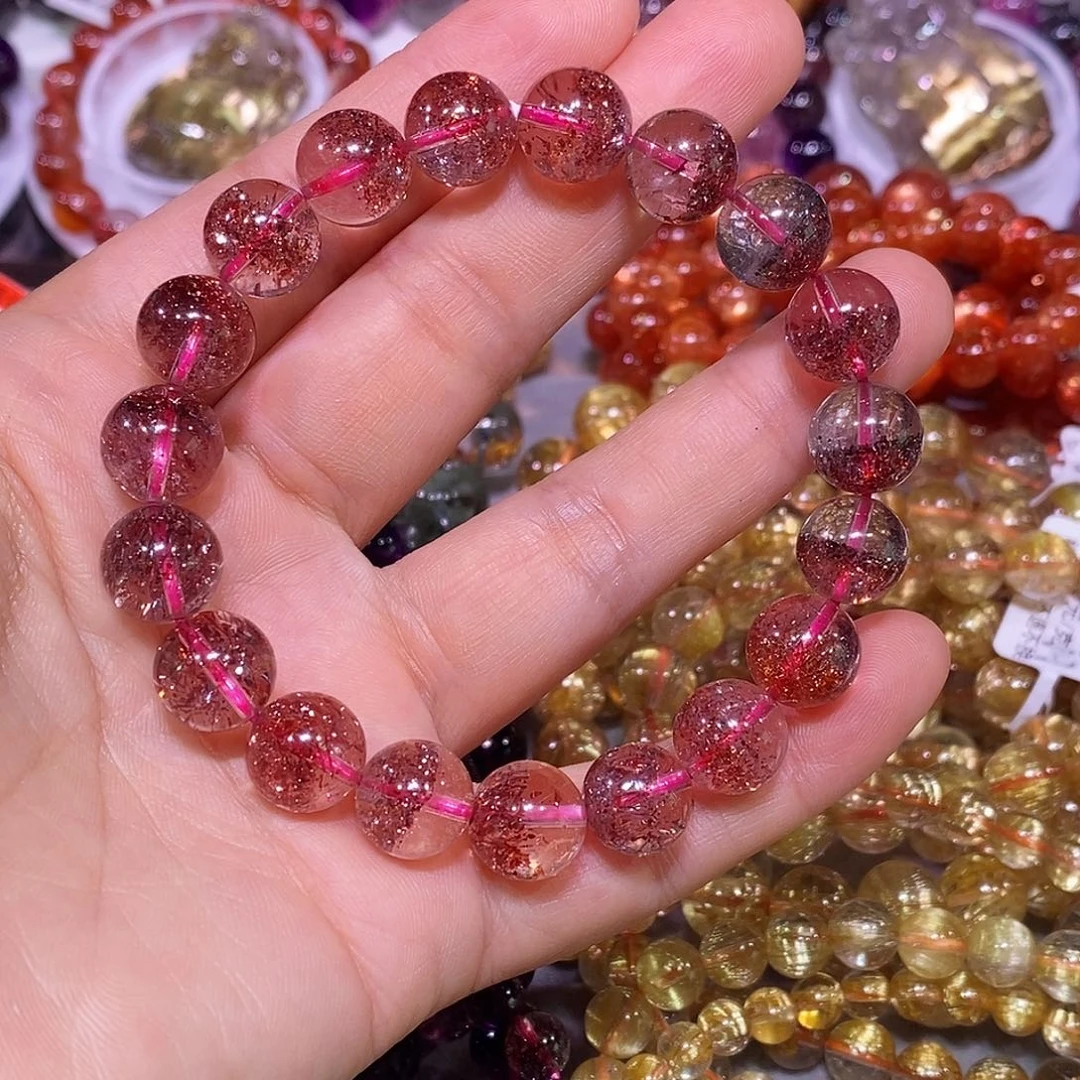 未镶嵌手链水晶金草莓11