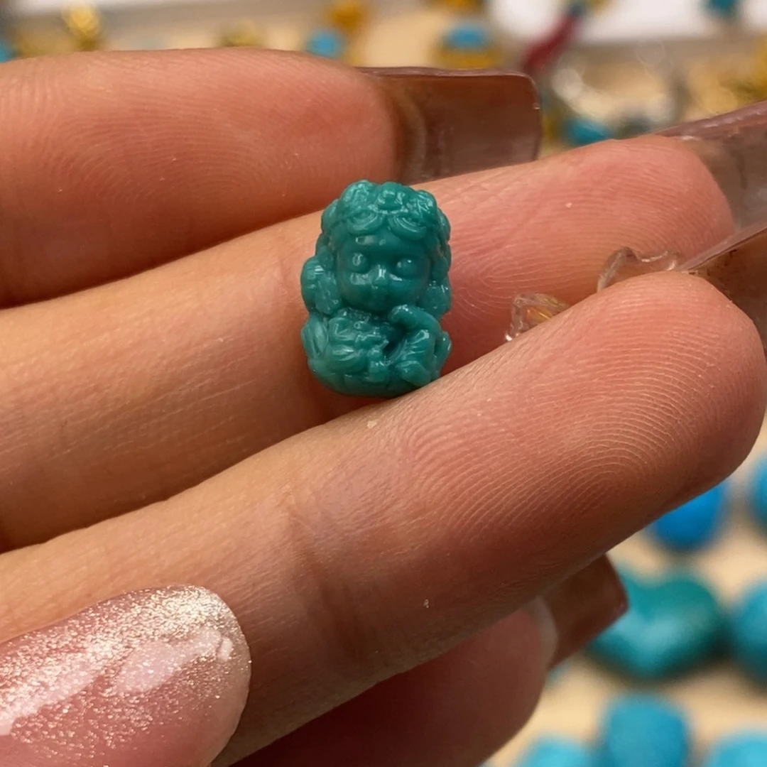 未镶嵌绿松石挂件默*