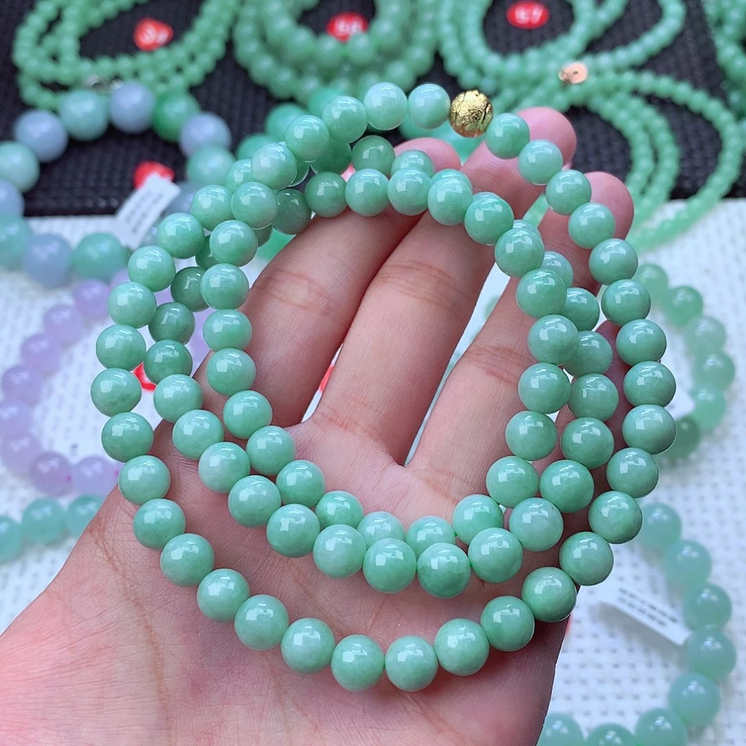 翡翠未镶嵌毛衣链卡8