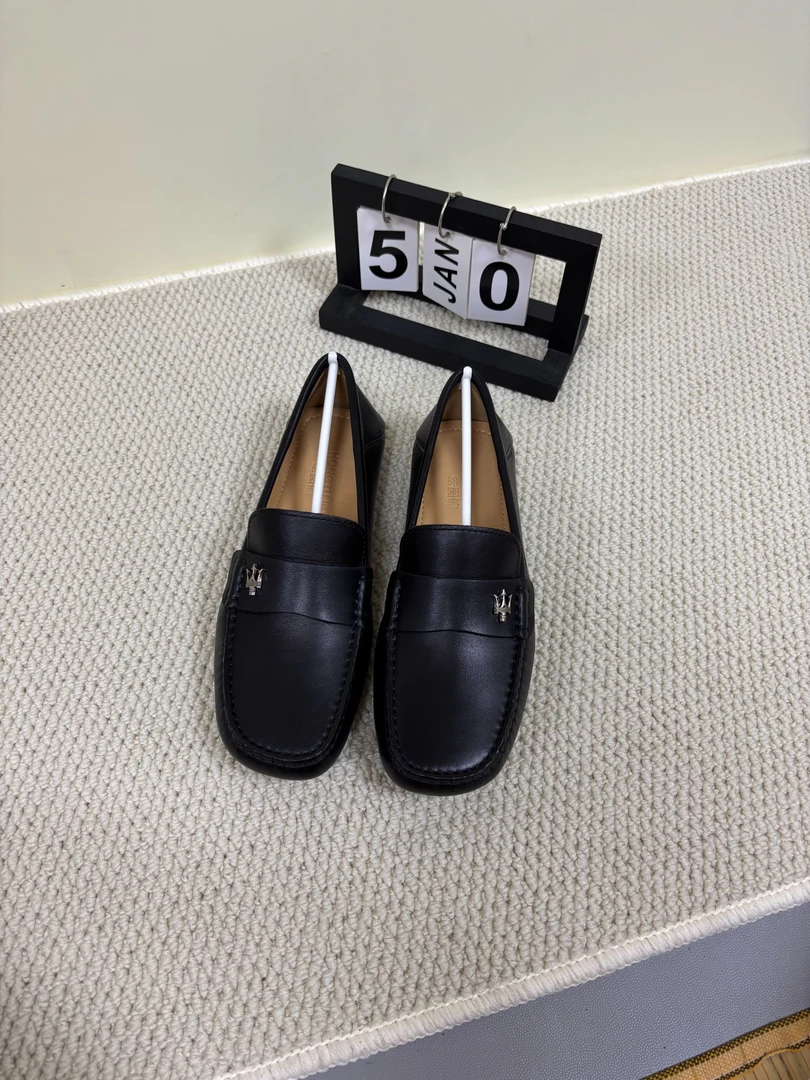 男鞋皮鞋真皮头层牛皮豆豆鞋轻便舒适商务休闲豆豆鞋男款乐福鞋