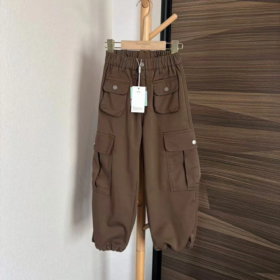 【LAOHE】KZ-9812 三色儿童休闲裤加绒百搭加厚韩版秋冬ol冬款纯色