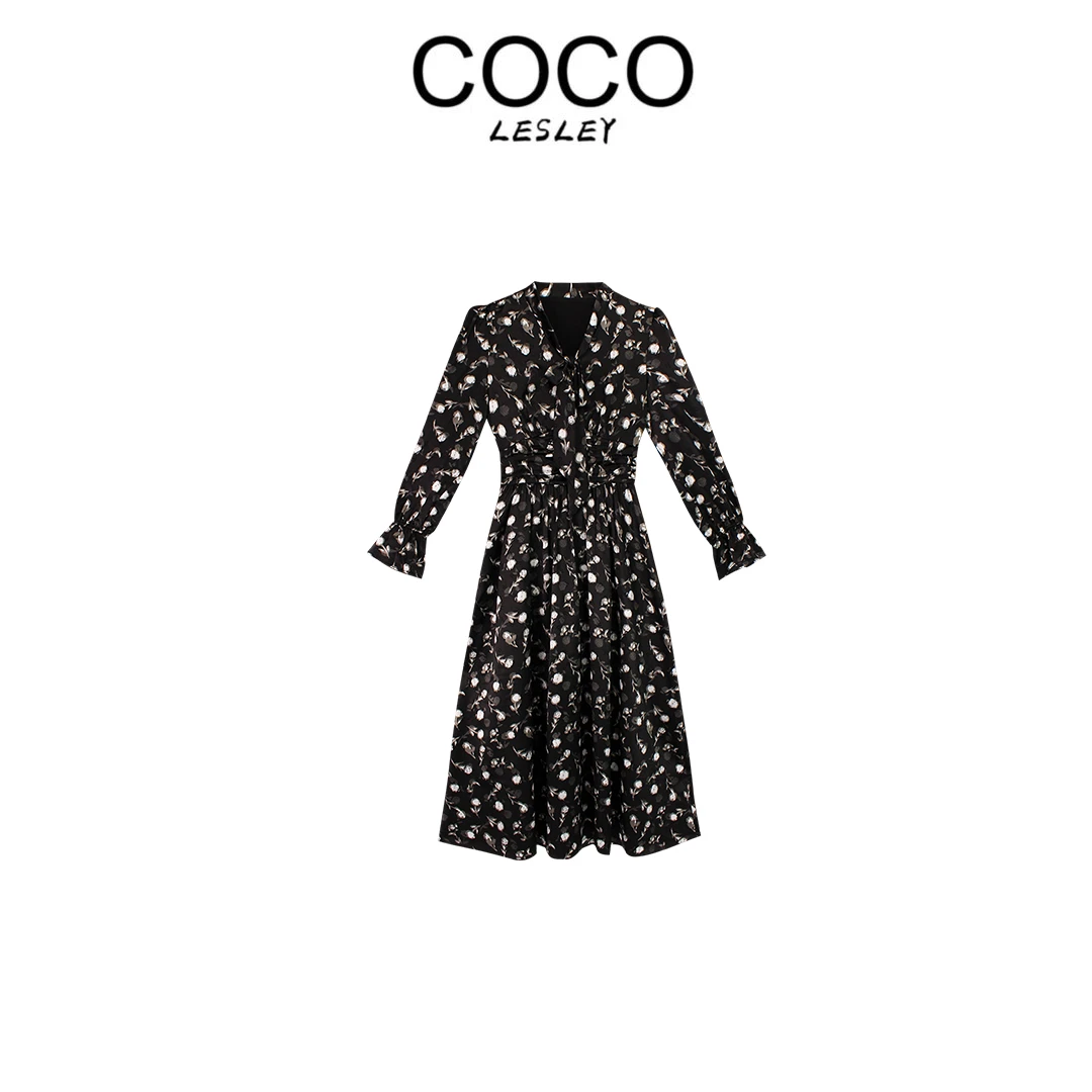【COCO LESLEY】2025新款连衣裙洋气收腰裙子DMJ856