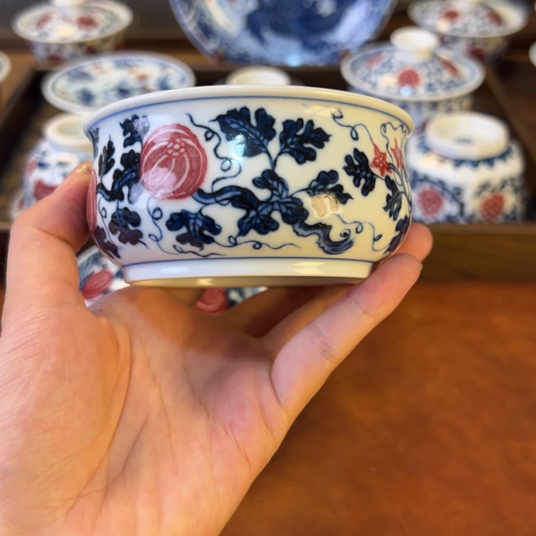 盖碗景德镇茶器百宝箱陶瓷