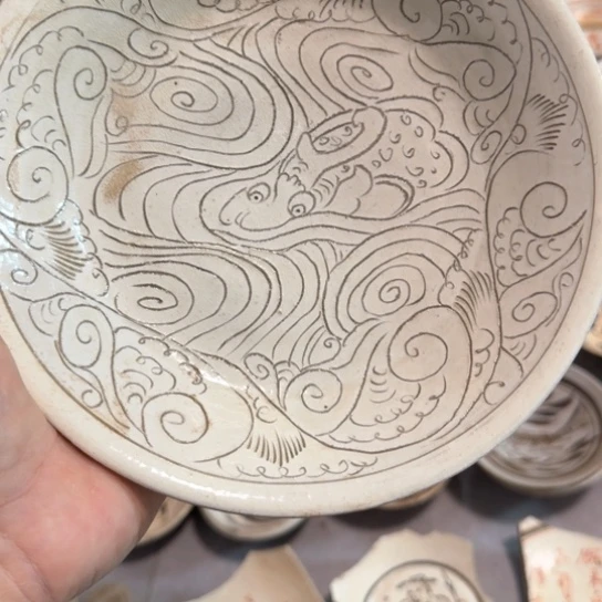 瓷片忘五大名窑瓷器摆件