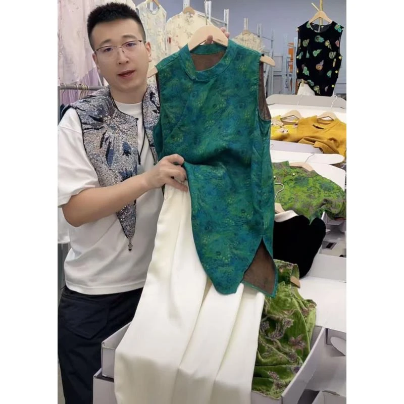 霞光--中式国风气质时尚洋气碎花夏季复古显白休闲显瘦轻奢裙子