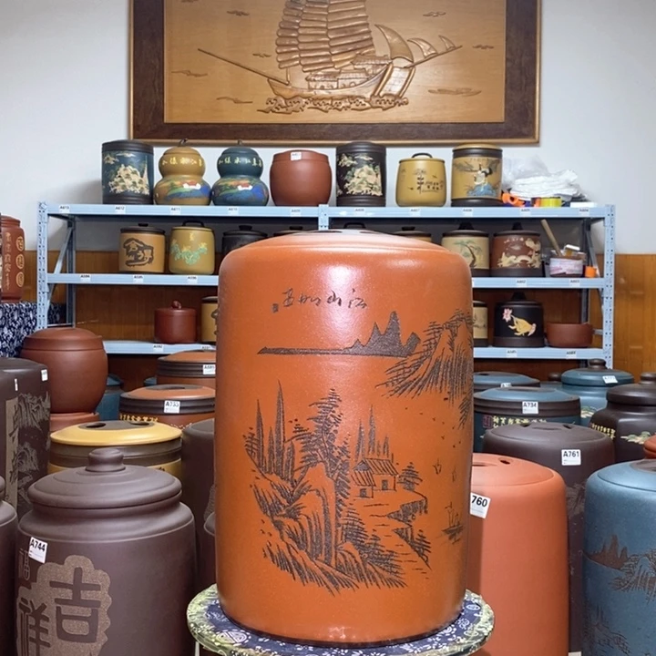 紫砂茶叶罐宜兴紫砂