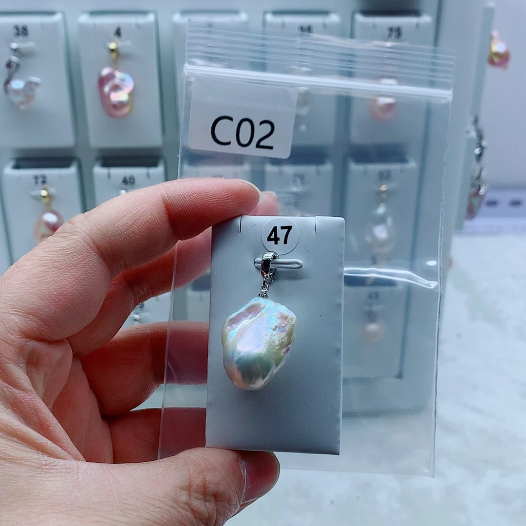 淡水珍珠合金吊坠(不含链)