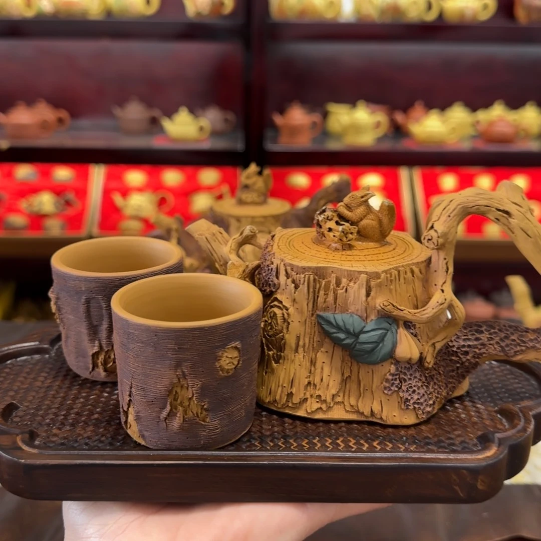 【闪购商品】清水泥茶壶枯木逢春