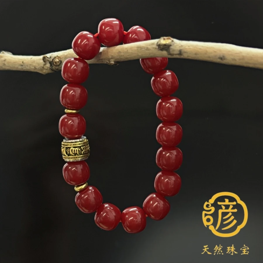 红菩提大珠女款单圈百搭手串多样性发-PT0007