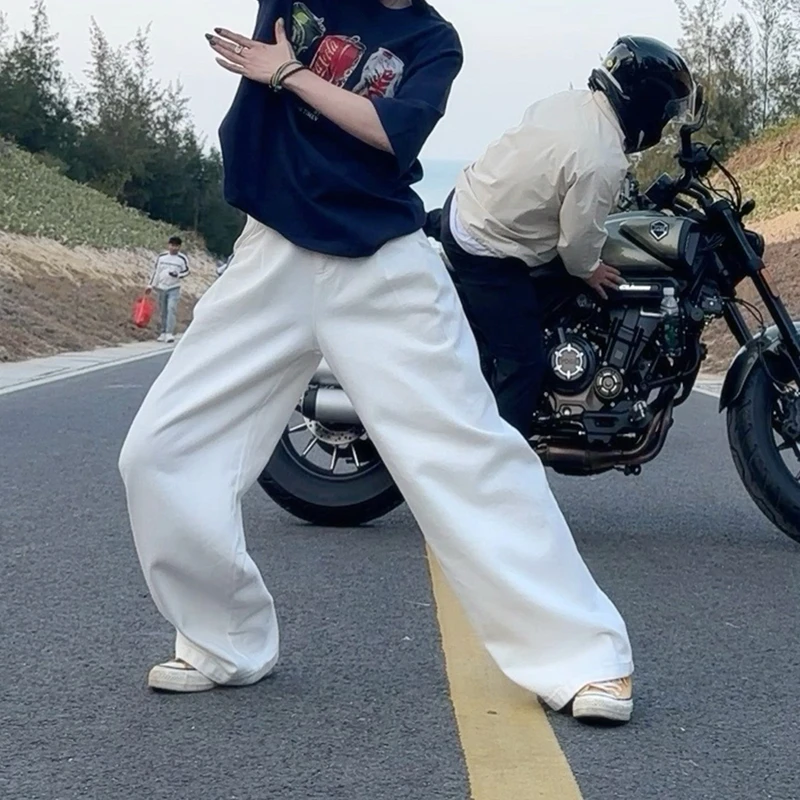 ekaso 遮胯牛仔裤女宽松垂感显瘦GDNZ106