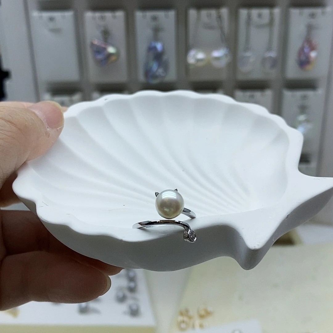 颈饰合金淡水珍珠
