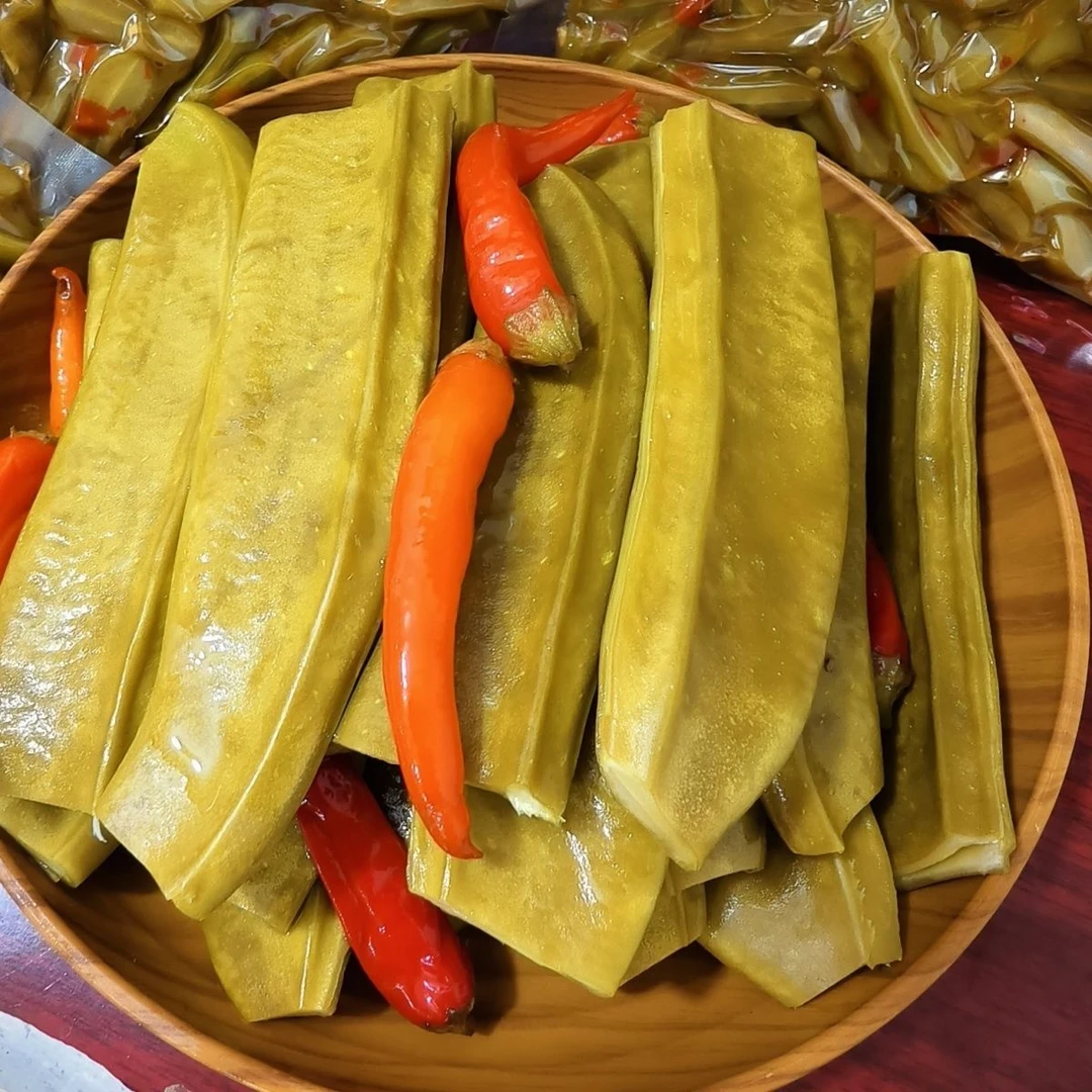 农家小菜刀豆 蒜香味微辣 脆脆的口感 湖北特产包邮