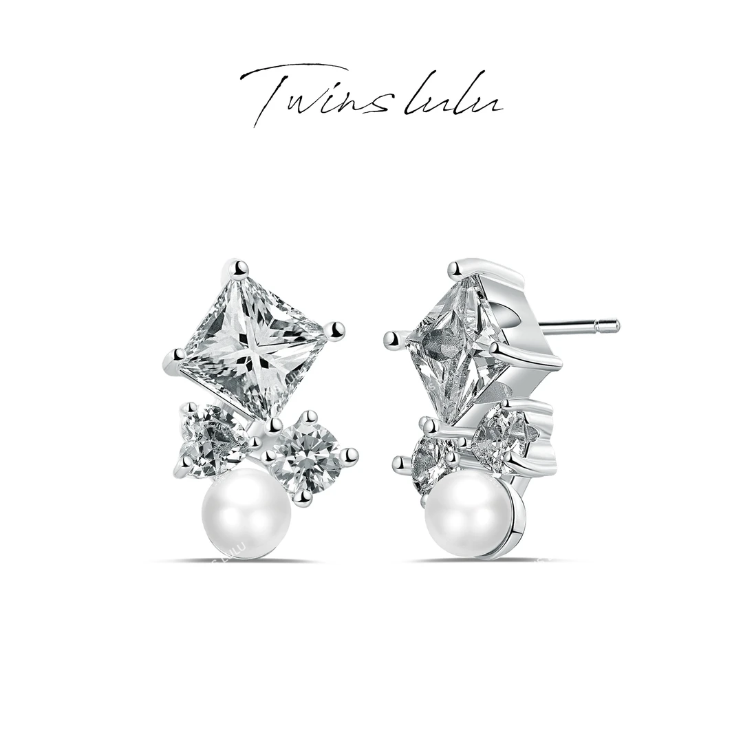 TWINS LULU 镀k金 【官方正品】气质百搭不规则珠珠耳环TSL1658