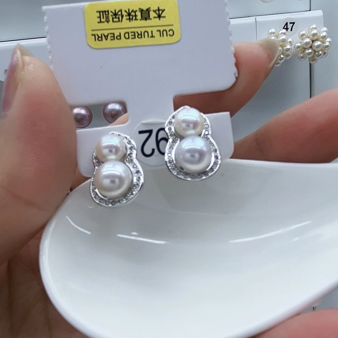 未镶嵌耳饰淡水珍珠