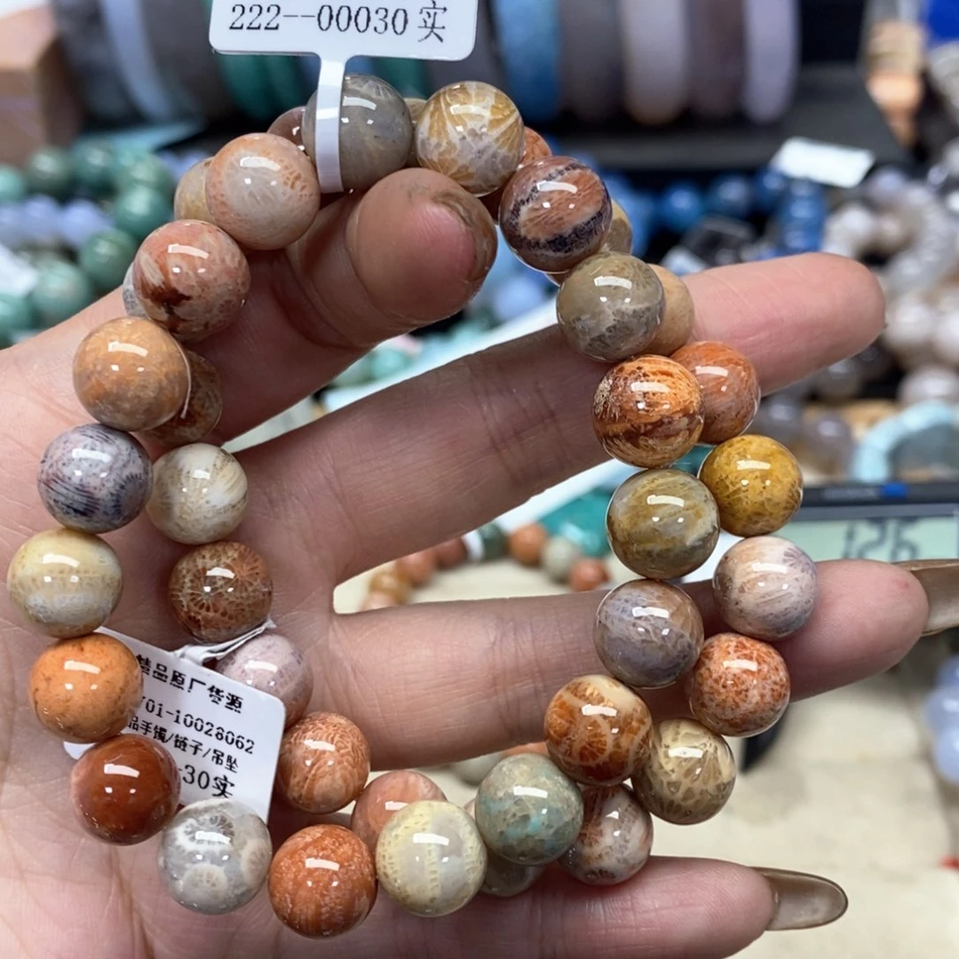 硅化珊瑚（珊瑚玉）手链未镶嵌！****！330