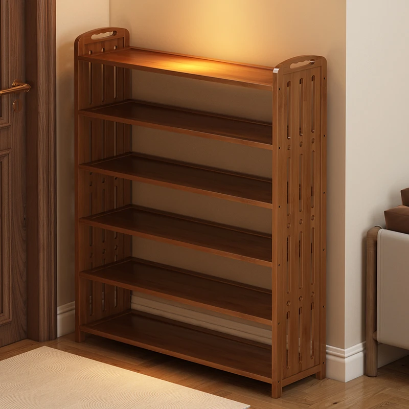 楠竹鞋架子简易门口家用多层大容量防尘鞋柜经济型学生宿舍置物架