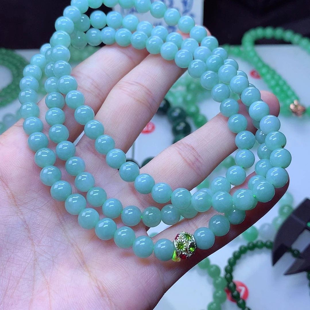 翡翠毛衣链未镶嵌