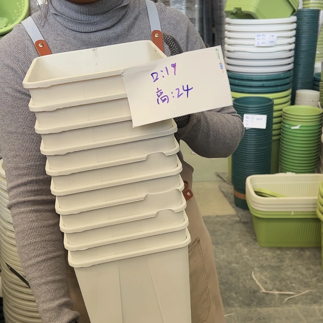 瑕疵方盆KG192#白色10个无托