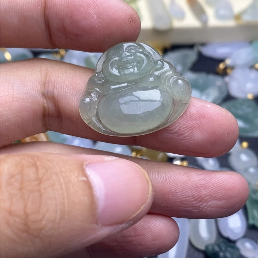 翡翠未镶嵌吊坠(不含链)佛公