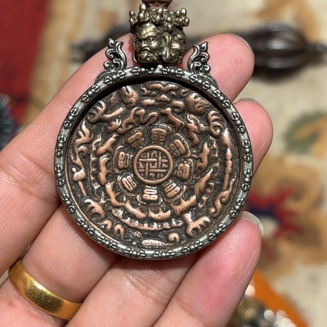 台**奇铜星月菩提吊坠项链吊坠