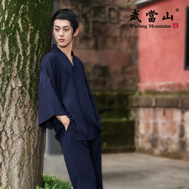 武當山太极服饰夏季2026夏款一人之下王也汉服茶禅服七分裤中国风