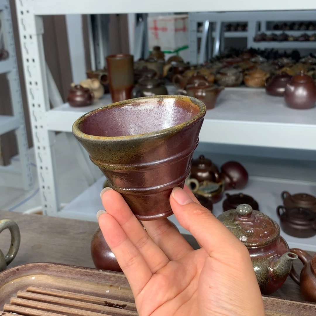 茶壶紫砂纯自然柴烧
