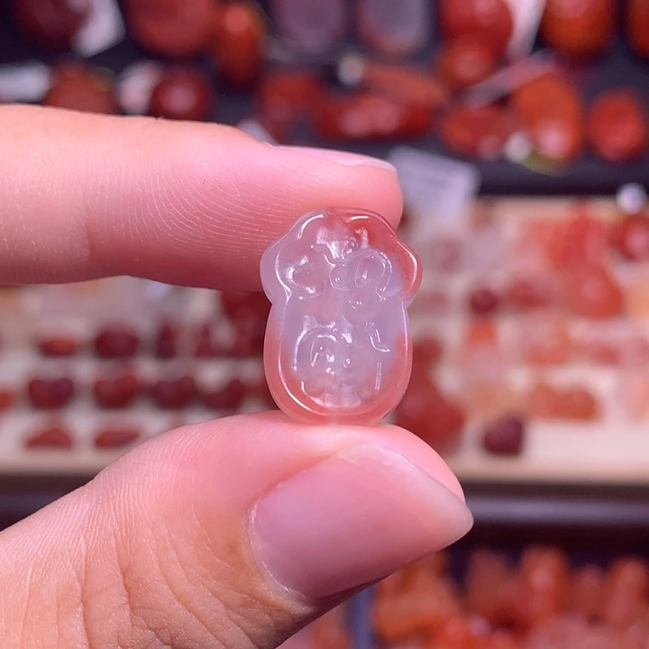 南红玛瑙未镶嵌珠宝半成品招财猫爪