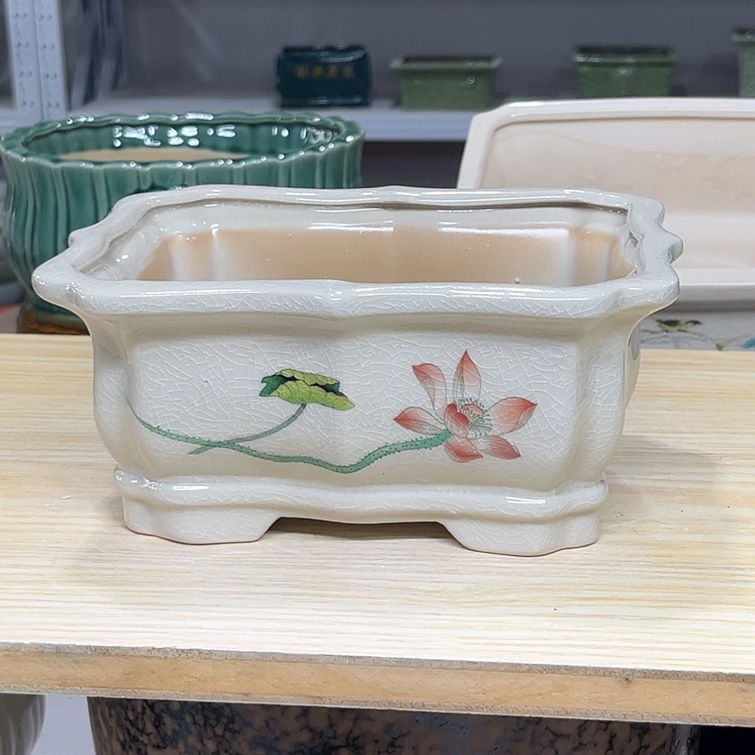 陶瓷绿植多肉微瑕花盆口径20*15*9.5