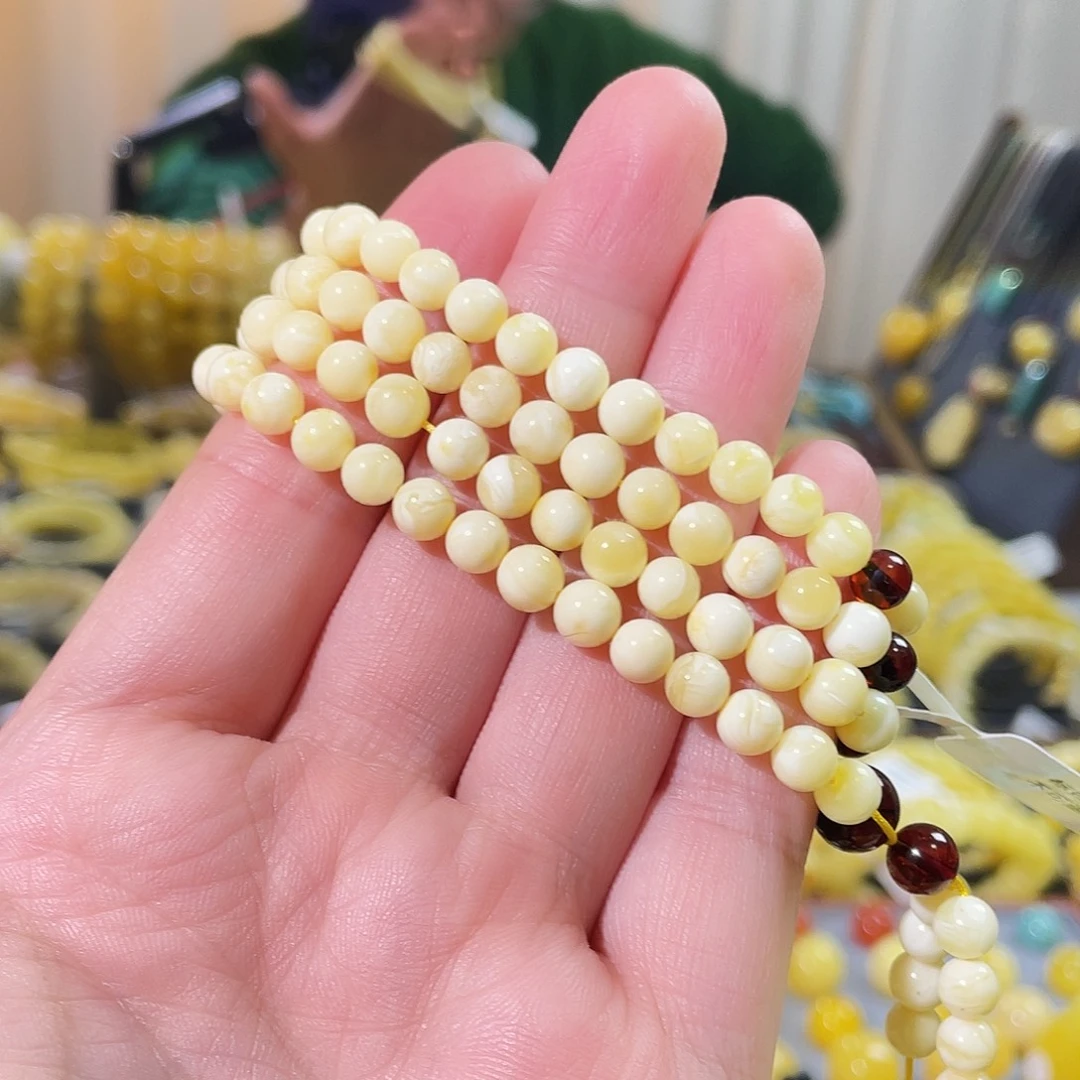 琥珀未镶嵌颈饰5.5mm