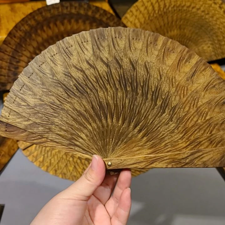 扇子16小叶桢楠金丝楠木苏扇