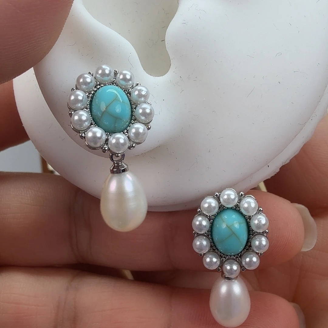 未镶嵌淡水珍珠耳饰