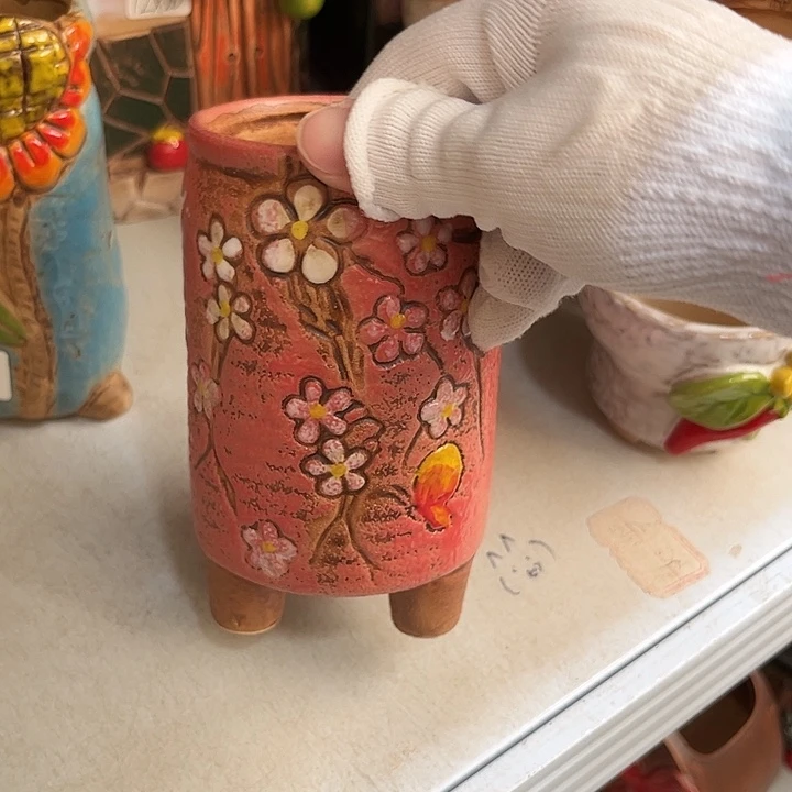 粗陶材质多肉花盆