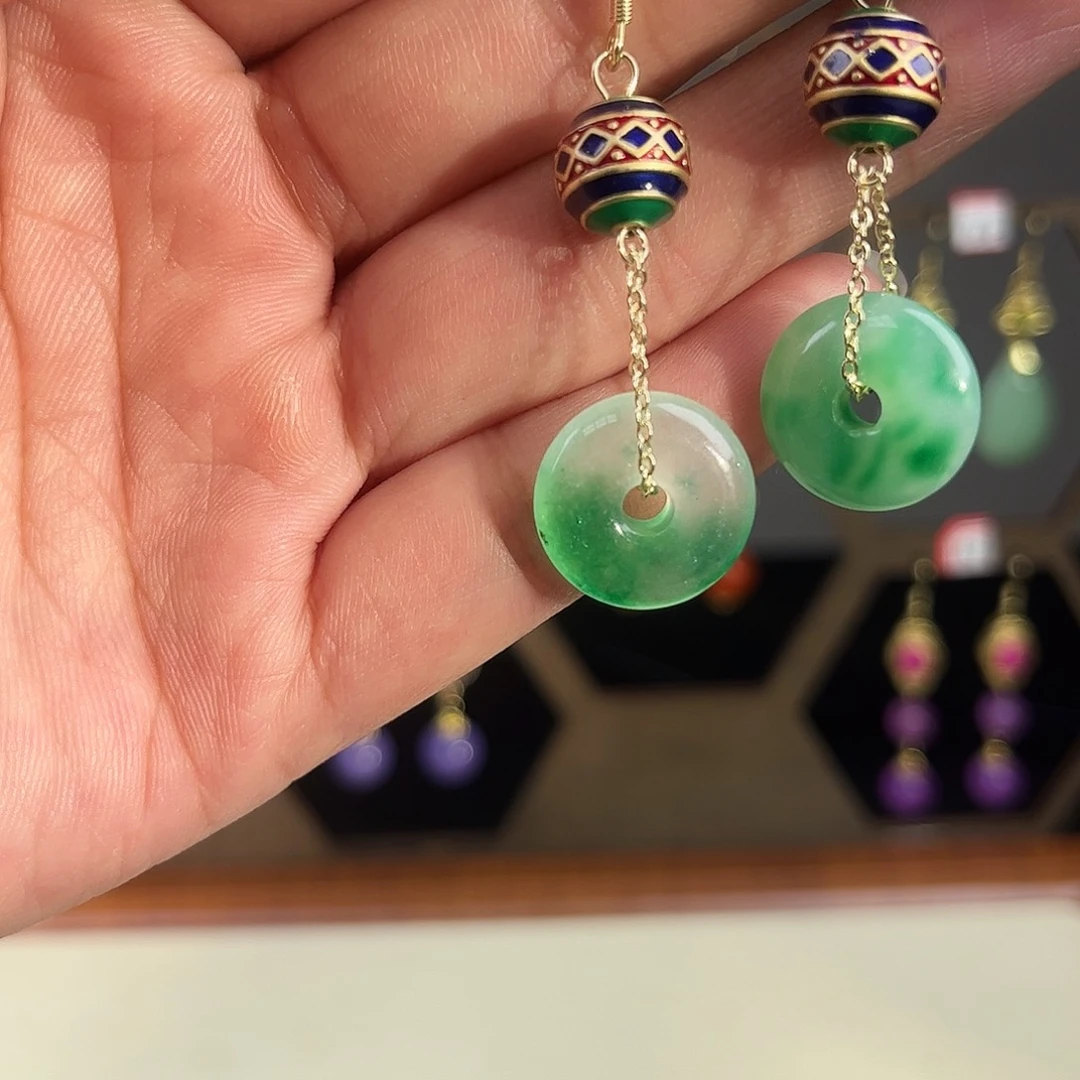 锆石合金925银耳饰