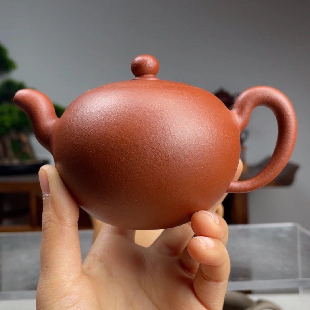 【闪购商品】紫砂茶壶橡****雯红降坡一粒珠容量200cc