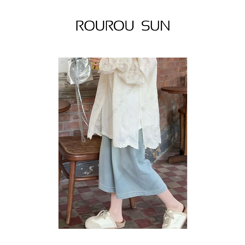 5850松紧腰牛仔短裤女夏季直筒裤百搭裤