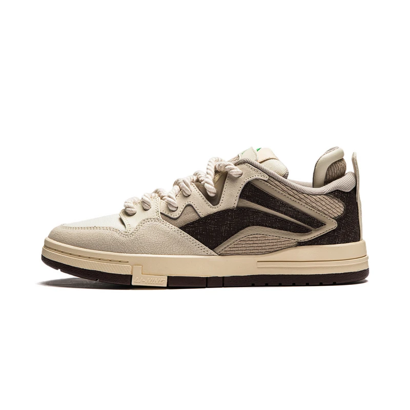 李宁春季惟吾PRO 火烈鸟女子耐磨抓地低帮滑板文化鞋AECU014-B品