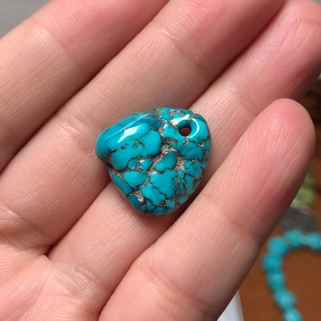 三***菱绿松石未镶嵌珠宝奇石