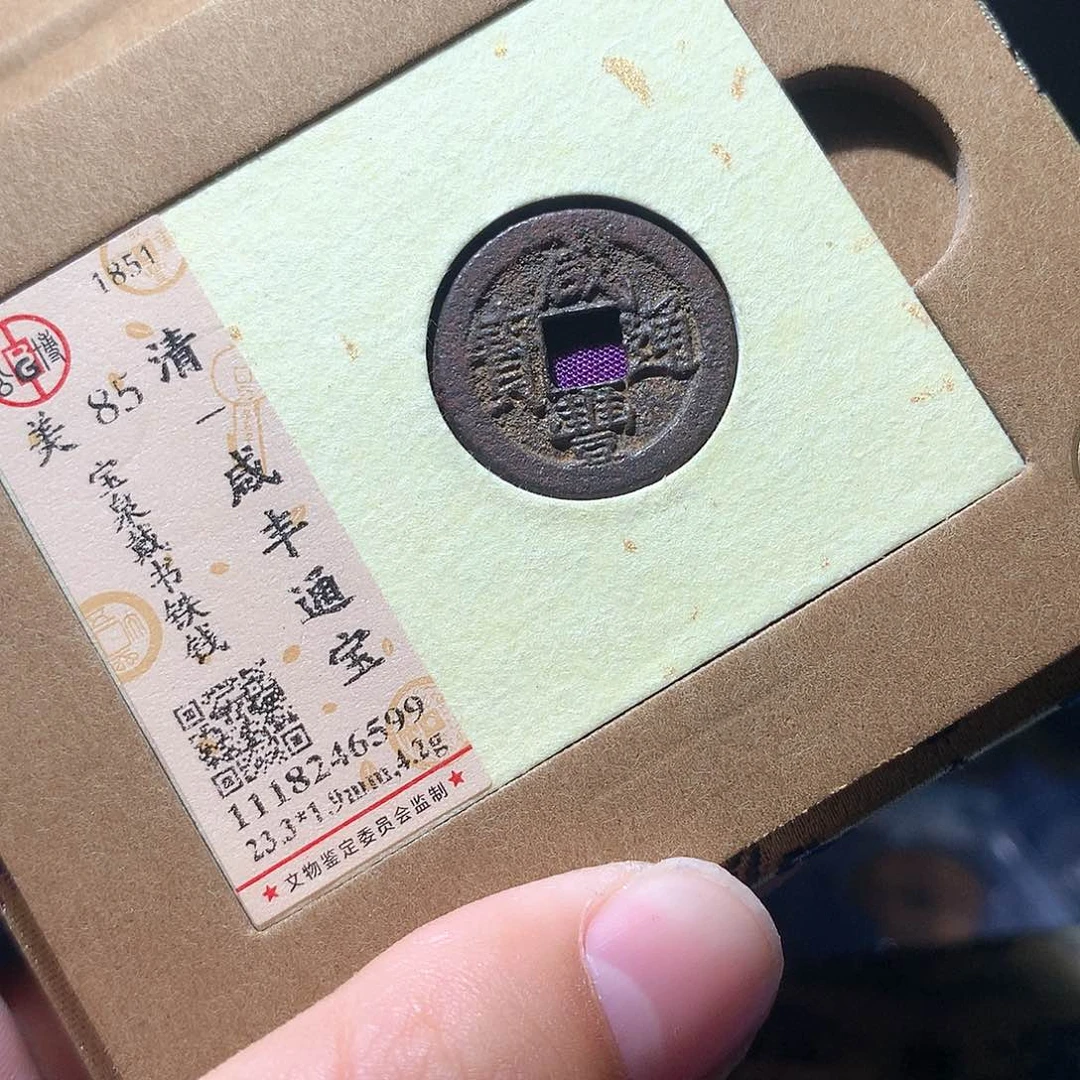 金属QY。咸丰通宝85分6599