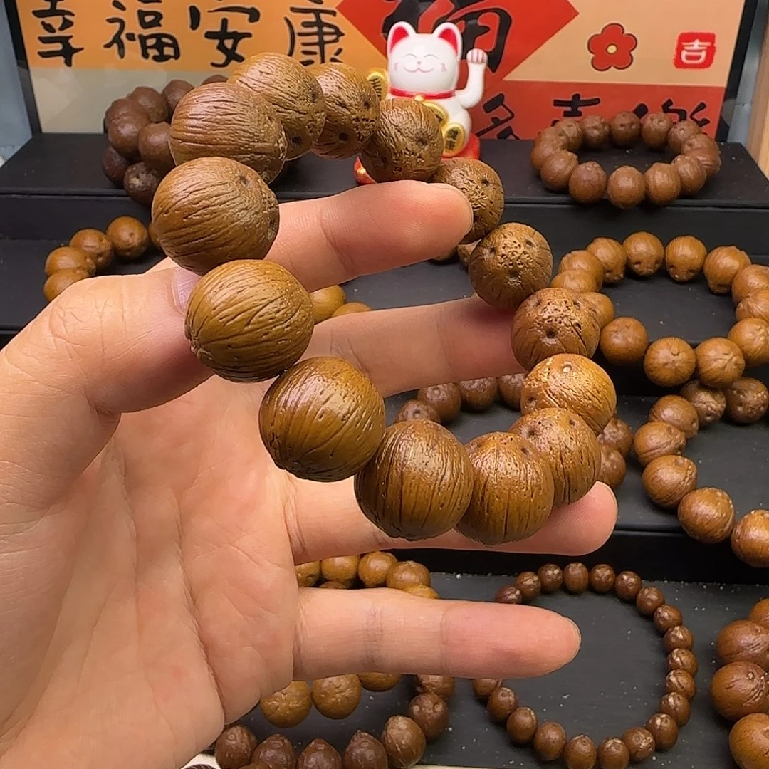 末***欢紫金鼠手串18精品纯圆款