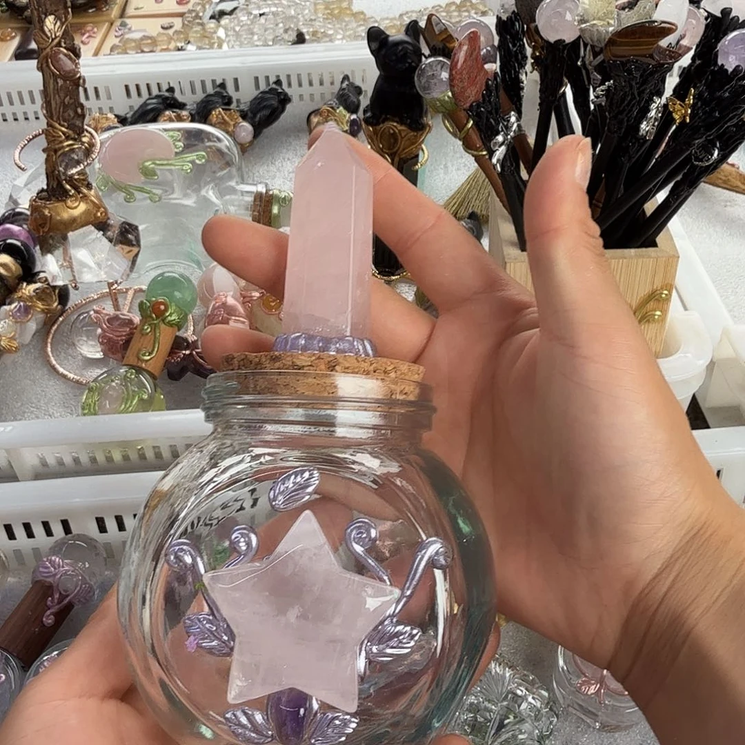 烟晶手链未镶嵌萌**喵粉