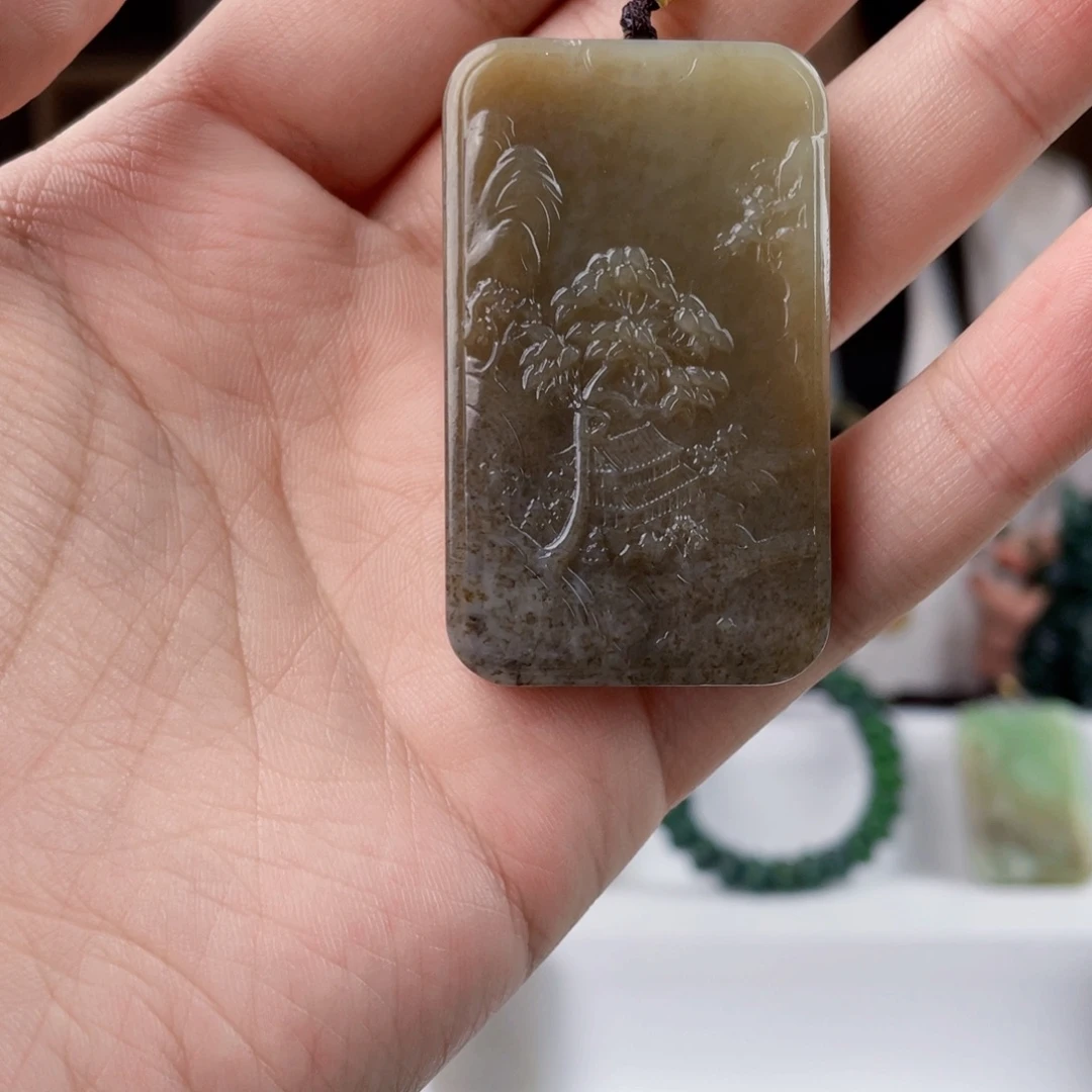 和田玉未镶嵌挂件