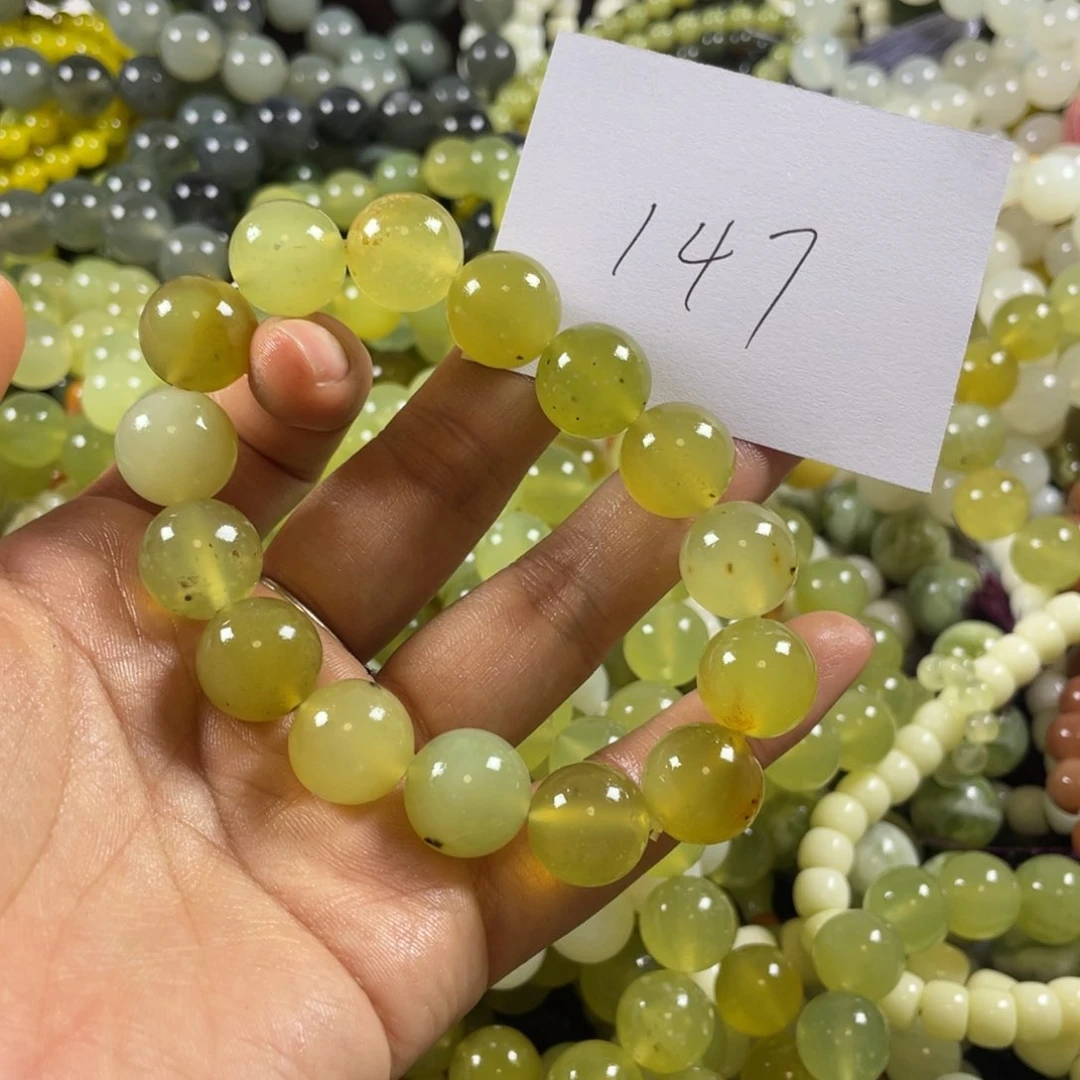 未镶嵌蛇纹石玉手串