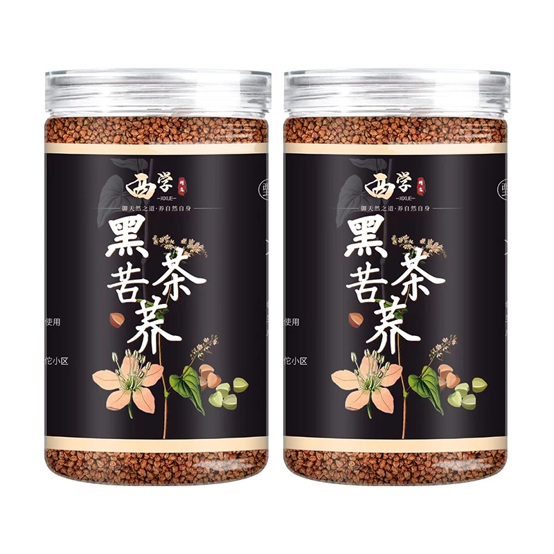 黑苦荞茶苦荞麦茶级乔麦茶手工优质严选晒干冷泡产地营养清爽罐装