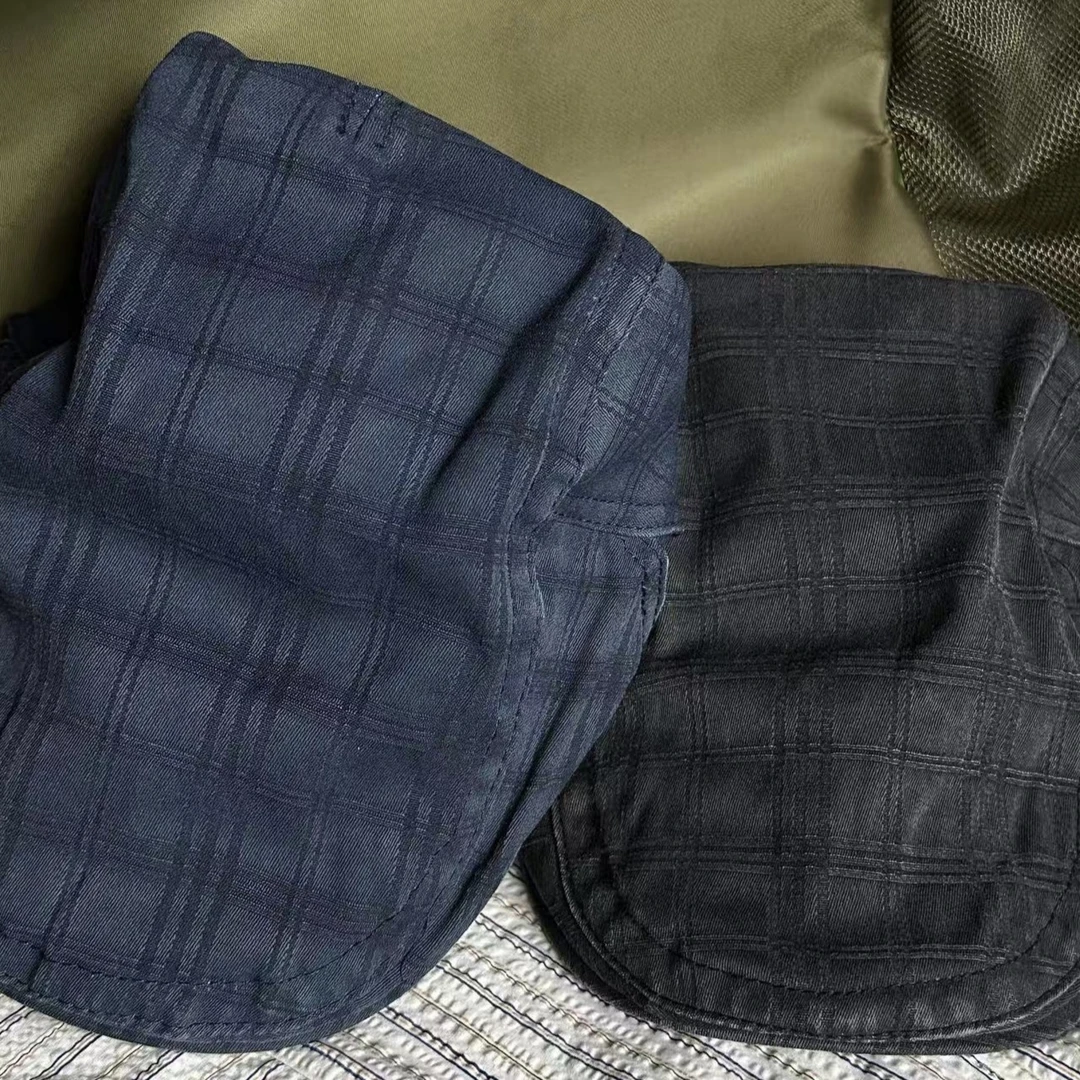 Sina日系复古格纹帽