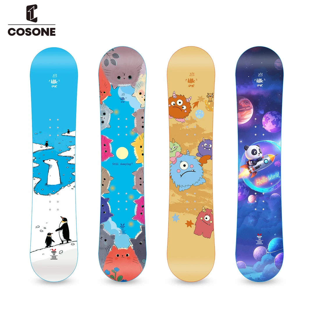 COSONE儿童单板滑雪板套装初学者男女孩滑雪全能板
