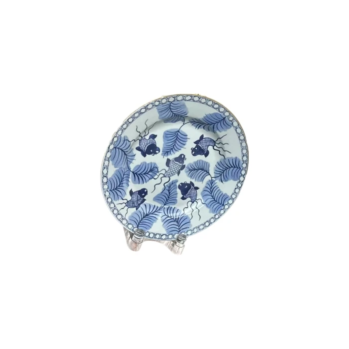 清中期吉字款青花赏盘