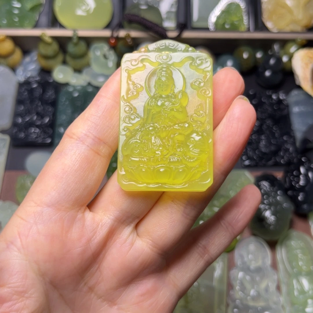 蛇纹石玉未镶嵌吊坠(不含链)