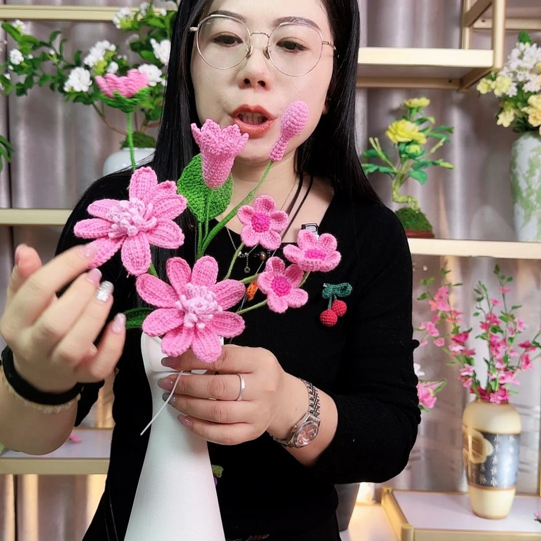 手工钩织设计花束