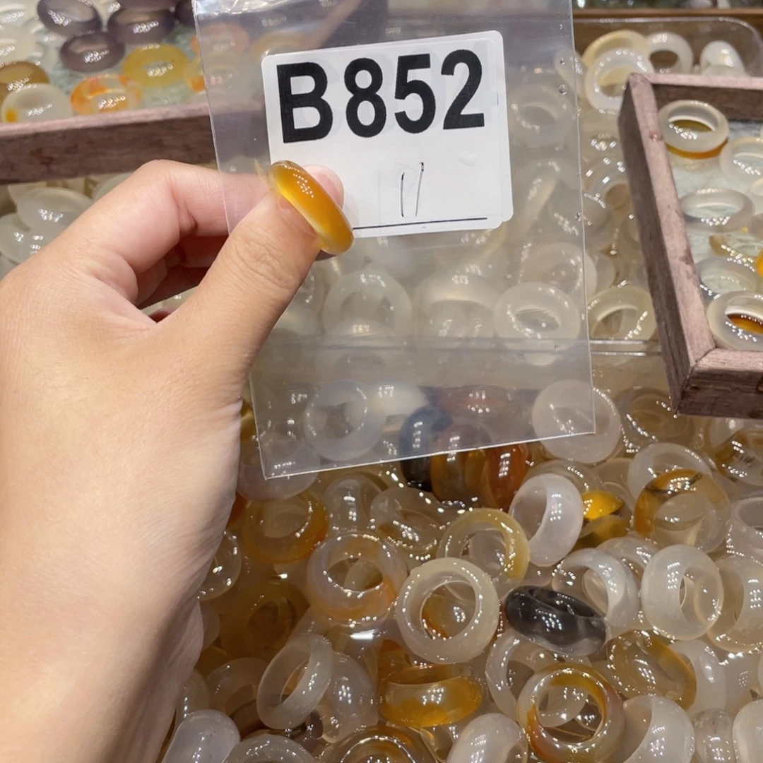 玛瑙/玉髓未镶嵌戒指852